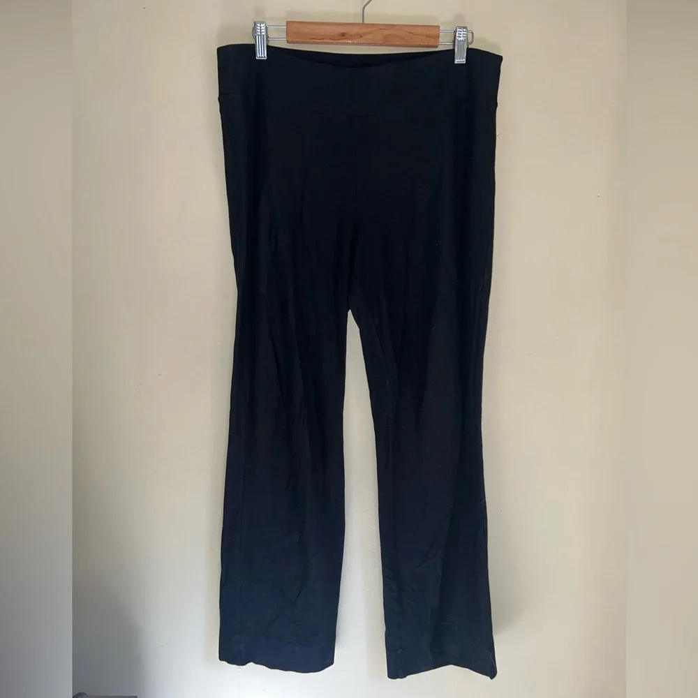 Eileen Fisher Crepe Black Women’s Pants large petite - Picture 2 of 6